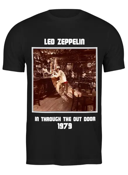 Заказать мужскую футболку в Москве. Футболка классическая Led Zeppelin от Fedor - готовые дизайны и нанесение принтов.