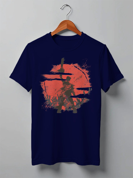 Заказать мужскую футболку в Москве. Футболка классическая Zombies от oneredfoxstore@gmail.com - готовые дизайны и нанесение принтов.