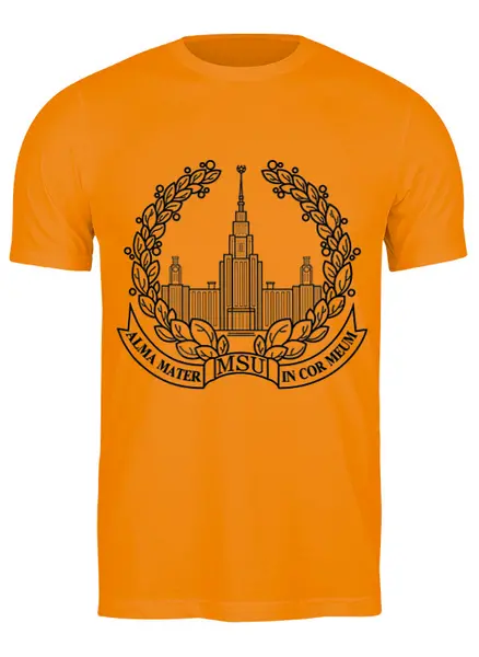 Заказать мужскую футболку в Москве. Футболка классическая  МФ1 Alma Mater от AR Print - готовые дизайны и нанесение принтов.