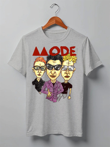Заказать мужскую футболку в Москве. Футболка классическая Depeche Mode от Leichenwagen - готовые дизайны и нанесение принтов.