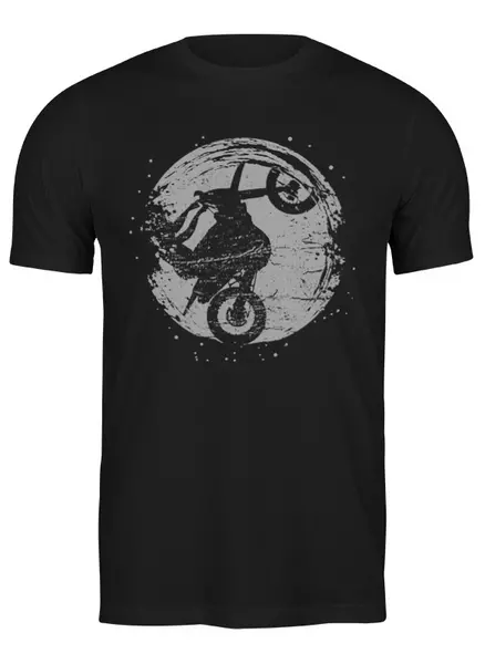 Заказать мужскую футболку в Москве. Футболка классическая Rider от oneredfoxstore@gmail.com - готовые дизайны и нанесение принтов.