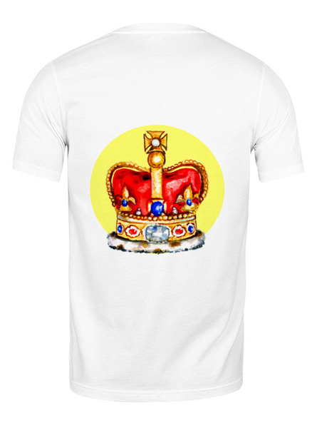 Заказать мужскую футболку в Москве. Футболка классическая Царь, просто Царь от Елена Эйдукайтис - готовые дизайны и нанесение принтов.