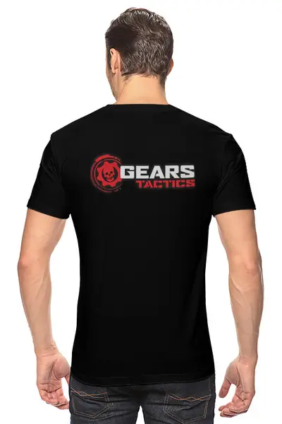 Заказать мужскую футболку в Москве. Футболка классическая GEARS OF WAR от robus - готовые дизайны и нанесение принтов.