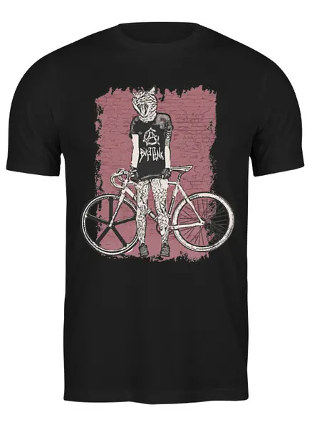 Заказать мужскую футболку в Москве. Футболка классическая Bike Punk  от oneredfoxstore@gmail.com - готовые дизайны и нанесение принтов.