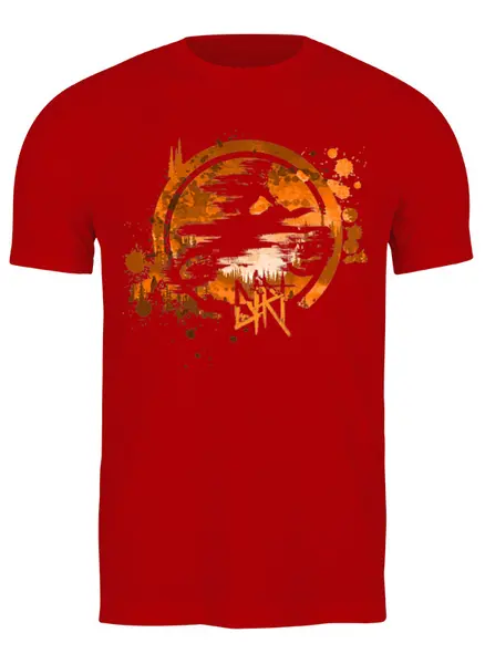 Заказать мужскую футболку в Москве. Футболка классическая Dirt Rider от oneredfoxstore@gmail.com - готовые дизайны и нанесение принтов.