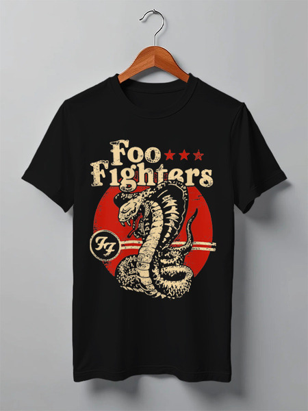 Заказать мужскую футболку в Москве. Футболка классическая Foo Fighters от geekbox - готовые дизайны и нанесение принтов.