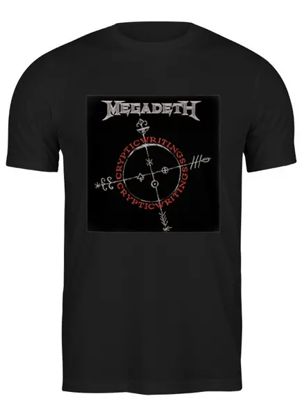 Заказать мужскую футболку в Москве. Футболка классическая Megadeth от Fedor - готовые дизайны и нанесение принтов.
