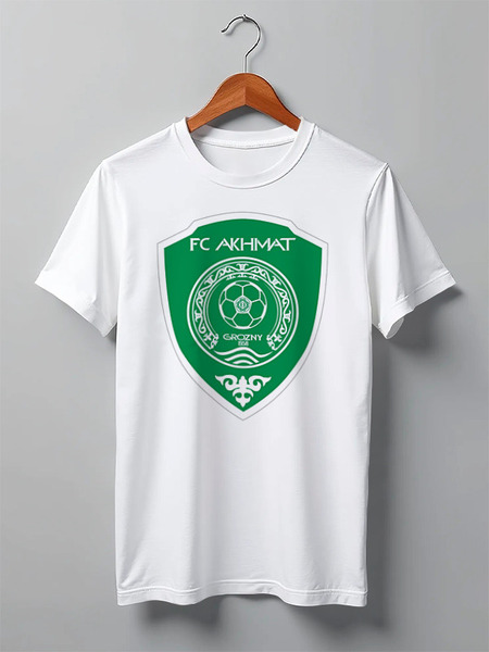 Заказать мужскую футболку в Москве. Футболка классическая Футболка "FC AKHMAT" от Re  Tyan - готовые дизайны и нанесение принтов.