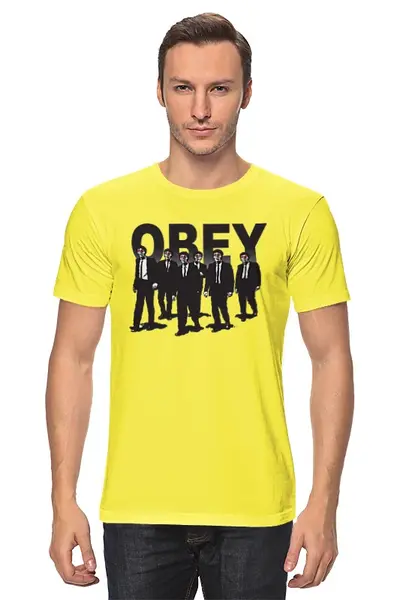 Заказать мужскую футболку в Москве. Футболка классическая Obey  от ПРИНТЫ ПЕЧАТЬ  - готовые дизайны и нанесение принтов.