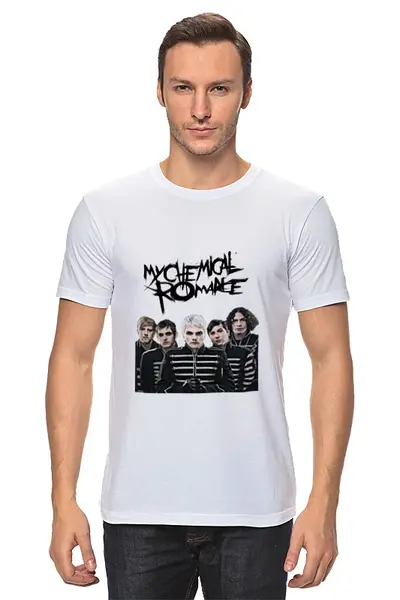 Заказать мужскую футболку в Москве. Футболка классическая My Chemical Romance   от cherdantcev - готовые дизайны и нанесение принтов.
