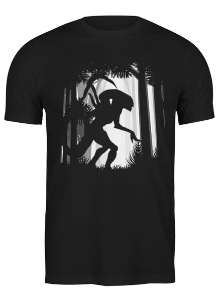 Заказать мужскую футболку в Москве. Футболка классическая Aliens от oneredfoxstore@gmail.com - готовые дизайны и нанесение принтов.