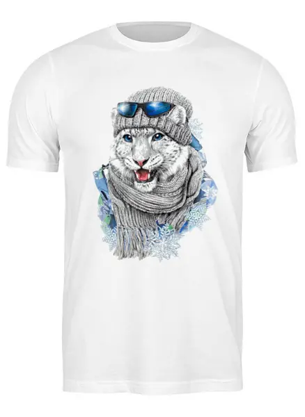 Заказать мужскую футболку в Москве. Футболка классическая Год тигра  от ПРИНТЫ ПЕЧАТЬ  - готовые дизайны и нанесение принтов.