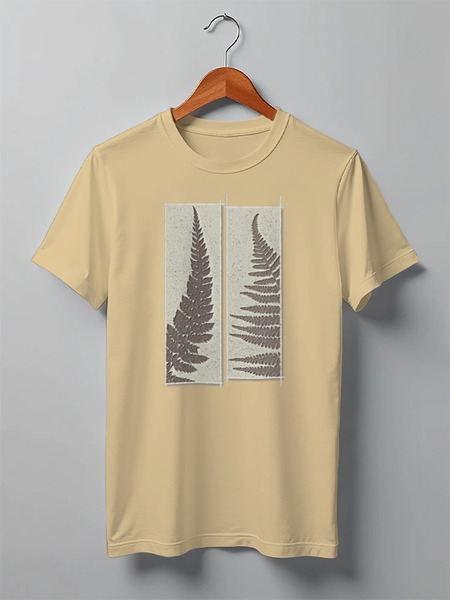 Заказать мужскую футболку в Москве. Футболка классическая Ferns от oneredfoxstore@gmail.com - готовые дизайны и нанесение принтов.