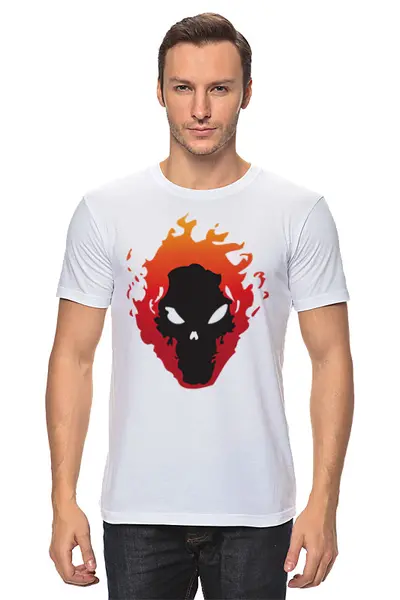 Заказать мужскую футболку в Москве. Футболка классическая Skulls от oneredfoxstore@gmail.com - готовые дизайны и нанесение принтов.