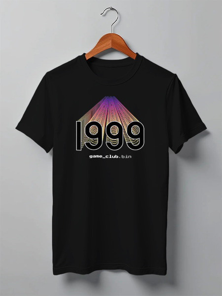 Заказать мужскую футболку в Москве. Футболка классическая Game Club 1999 от carter.aveli@gmail.com - готовые дизайны и нанесение принтов.