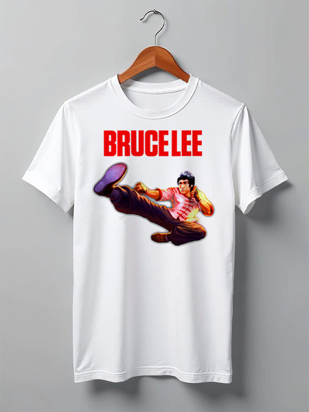 Заказать мужскую футболку в Москве. Футболка классическая Bruce Lee от Leichenwagen - готовые дизайны и нанесение принтов.