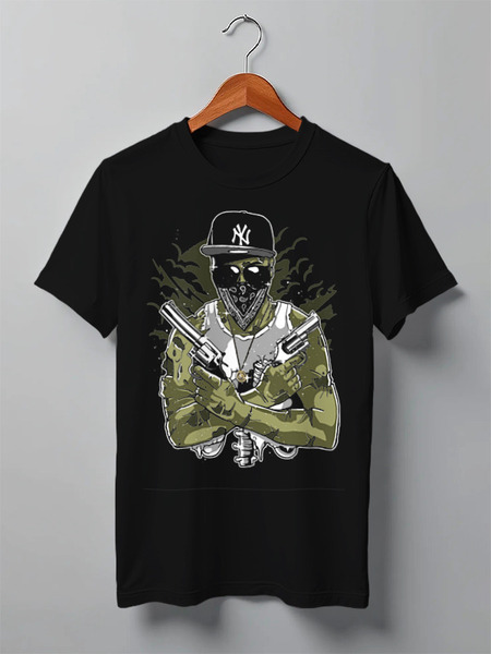 Заказать мужскую футболку в Москве. Футболка классическая Oldschool от oneredfoxstore@gmail.com - готовые дизайны и нанесение принтов.