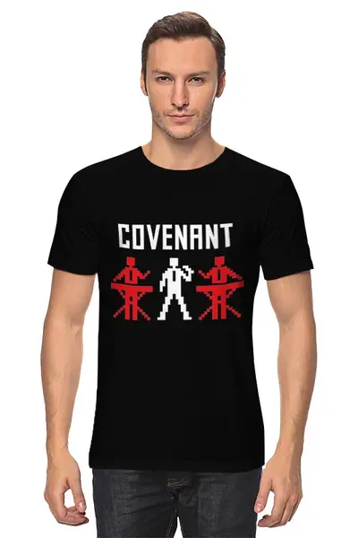 Заказать мужскую футболку в Москве. Футболка классическая Covenant от OEX design - готовые дизайны и нанесение принтов.