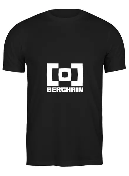 Заказать мужскую футболку в Москве. Футболка классическая Berghain Berlin от Valentina Gorbunova - готовые дизайны и нанесение принтов.