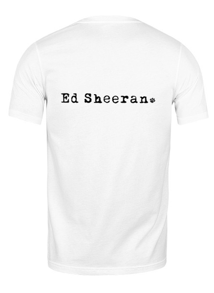 Заказать мужскую футболку в Москве. Футболка классическая Ed Sheeran от Анастасия Вахрушева - готовые дизайны и нанесение принтов.