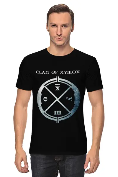 Заказать мужскую футболку в Москве. Футболка классическая Clan of Xymox от OEX design - готовые дизайны и нанесение принтов.