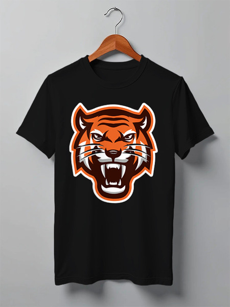 Заказать мужскую футболку в Москве. Футболка классическая Tiger от Polilog - готовые дизайны и нанесение принтов.