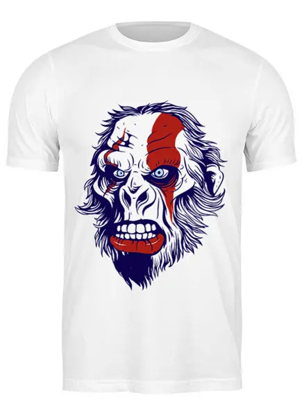 Заказать мужскую футболку в Москве. Футболка классическая Gorilla Kratos от YellowCloverShop - готовые дизайны и нанесение принтов.