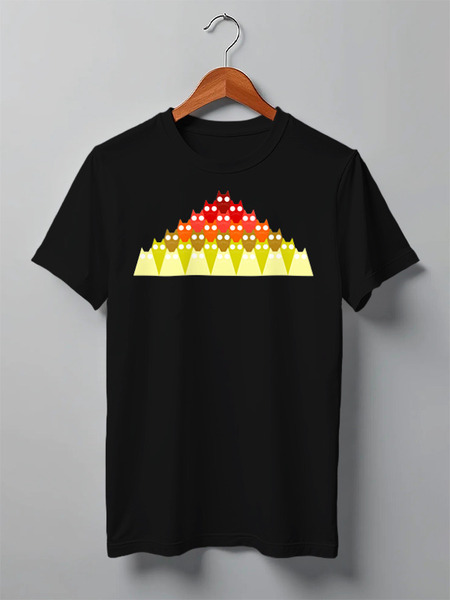 Заказать мужскую футболку в Москве. Футболка классическая Cats Here от oneredfoxstore@gmail.com - готовые дизайны и нанесение принтов.