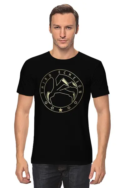 Заказать мужскую футболку в Москве. Футболка классическая Splinter Cell. Third Echelon  от geekbox - готовые дизайны и нанесение принтов.