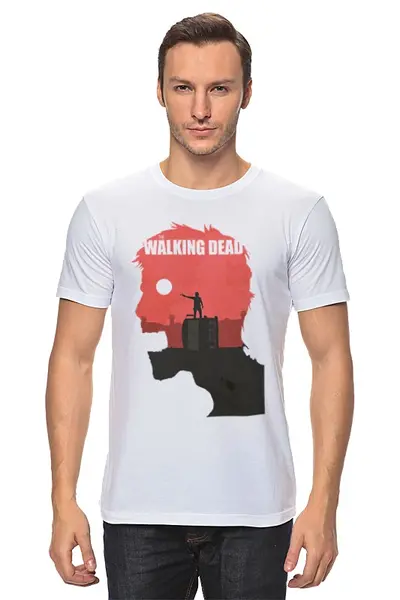 Заказать мужскую футболку в Москве. Футболка классическая The Walking Dead от OEX design - готовые дизайны и нанесение принтов.