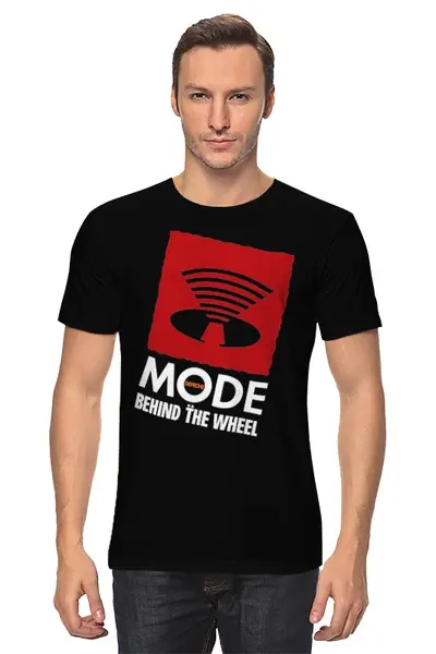 Заказать мужскую футболку в Москве. Футболка классическая Depeche Mode / Behind The wheel от OEX design - готовые дизайны и нанесение принтов.