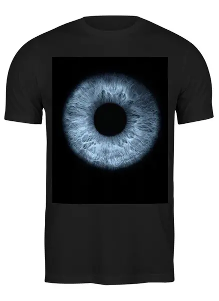 Заказать мужскую футболку в Москве. Футболка классическая Blue eye от Виктор Аксёнов - готовые дизайны и нанесение принтов.