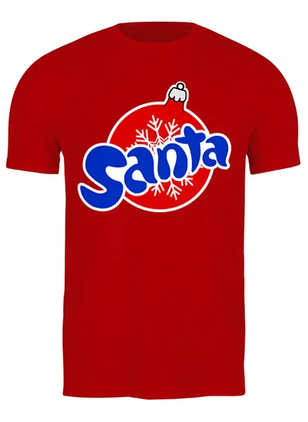 Заказать мужскую футболку в Москве. Футболка классическая Santa от gopotol - готовые дизайны и нанесение принтов.