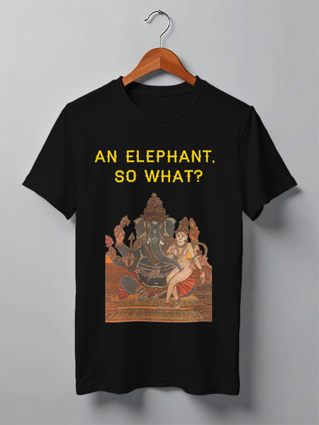 Заказать мужскую футболку в Москве. Футболка классическая Naughty elephant от Nikolai Gordiychuk - готовые дизайны и нанесение принтов.