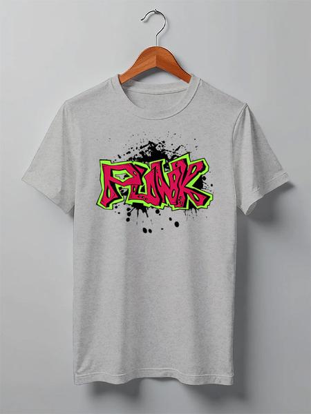 Заказать мужскую футболку в Москве. Футболка классическая Punk Colors от oneredfoxstore@gmail.com - готовые дизайны и нанесение принтов.