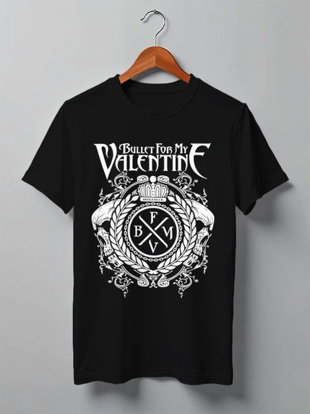 Заказать мужскую футболку в Москве. Футболка классическая Bullet For My Valentine от geekbox - готовые дизайны и нанесение принтов.