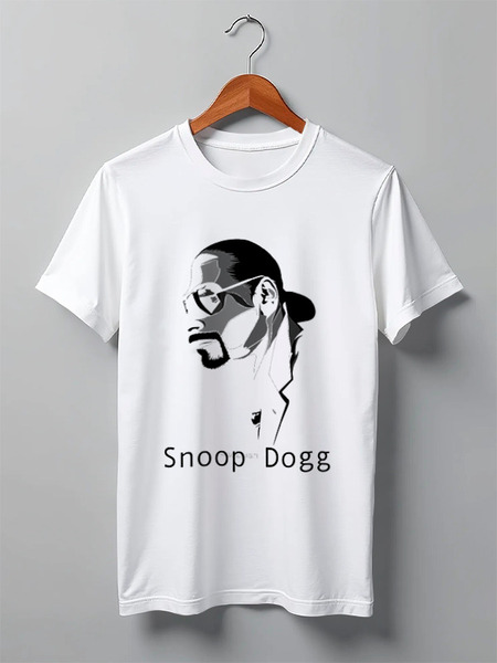 Заказать мужскую футболку в Москве. Футболка классическая Snoop Dogg от Fedor - готовые дизайны и нанесение принтов.