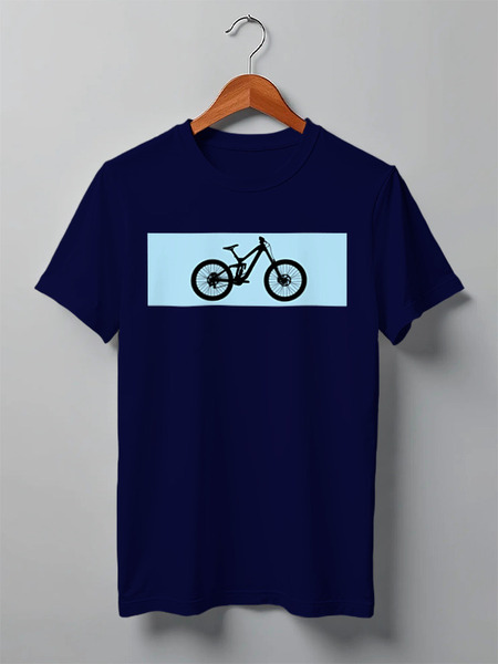 Заказать мужскую футболку в Москве. Футболка классическая Mountain Bike от oneredfoxstore@gmail.com - готовые дизайны и нанесение принтов.