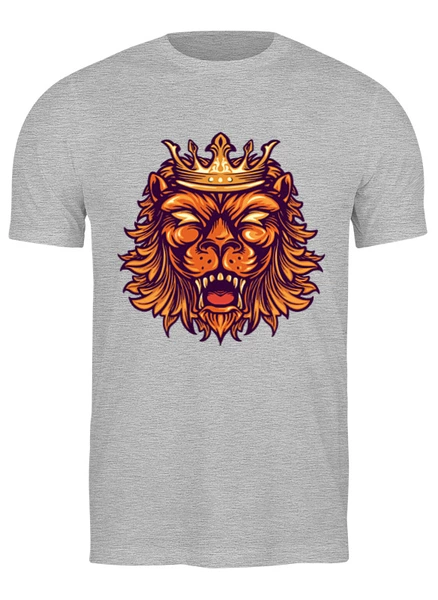 Заказать мужскую футболку в Москве. Футболка классическая King Lion от skynatural - готовые дизайны и нанесение принтов.
