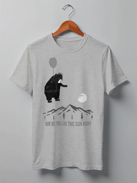 Заказать мужскую футболку в Москве. Футболка классическая Bad Bear In The Air от oneredfoxstore@gmail.com - готовые дизайны и нанесение принтов.