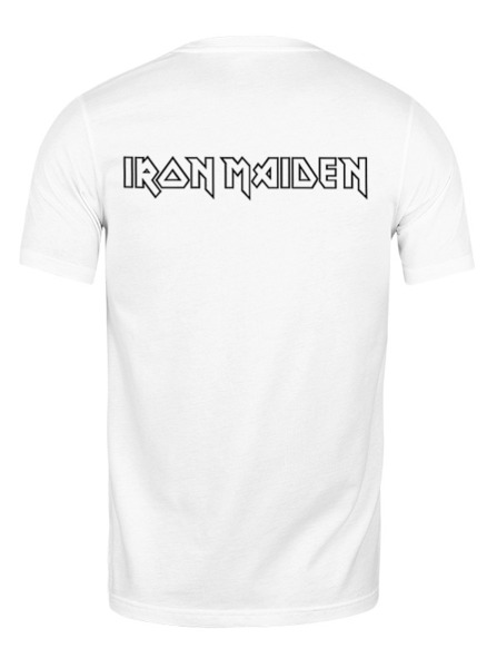 Заказать мужскую футболку в Москве. Футболка классическая Iron Maiden Band от Leichenwagen - готовые дизайны и нанесение принтов.