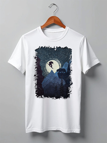 Заказать мужскую футболку в Москве. Футболка классическая Bear Drop от oneredfoxstore@gmail.com - готовые дизайны и нанесение принтов.