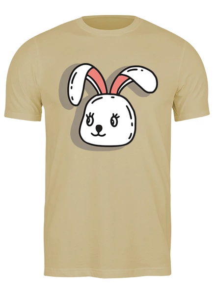 Заказать мужскую футболку в Москве. Футболка классическая Крольчонок от skynatural - готовые дизайны и нанесение принтов.