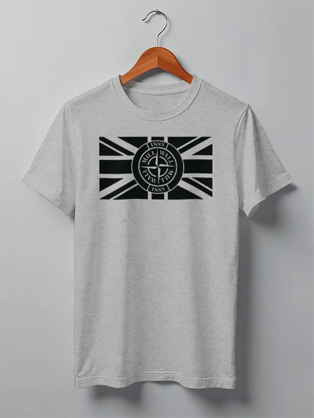 Заказать мужскую футболку в Москве. Футболка классическая Millwall SI Union Jack от Millwall Supporters Club Russia - готовые дизайны и нанесение принтов.