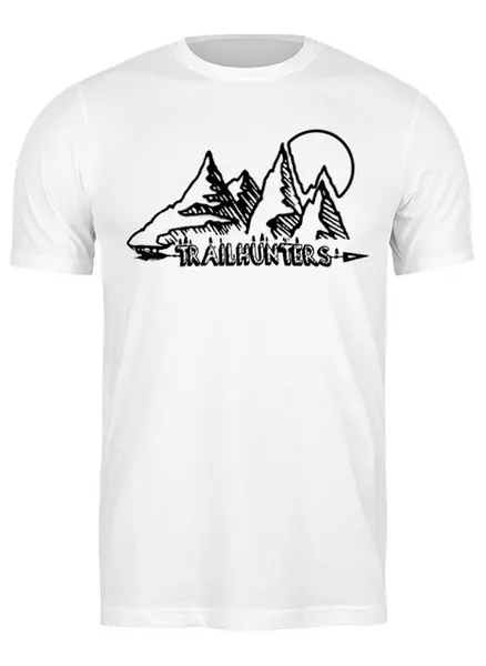 Заказать мужскую футболку в Москве. Футболка классическая Mountain Bike от oneredfoxstore@gmail.com - готовые дизайны и нанесение принтов.