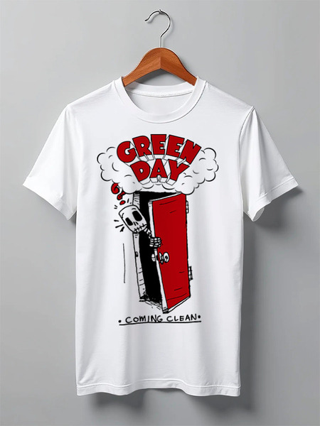 Заказать мужскую футболку в Москве. Футболка классическая Green Day от geekbox - готовые дизайны и нанесение принтов.