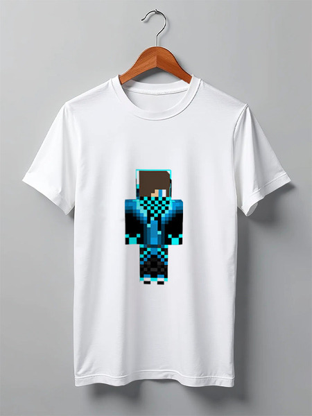 Заказать мужскую футболку в Москве. Футболка классическая minecraft от printioo - готовые дизайны и нанесение принтов.