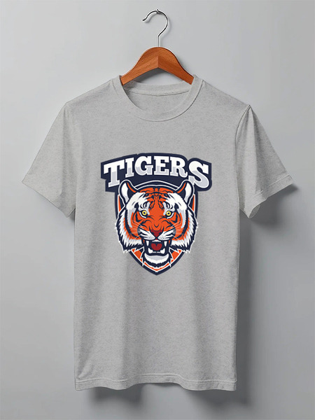 Заказать мужскую футболку в Москве. Футболка классическая Tigers от Елена Елена - готовые дизайны и нанесение принтов.