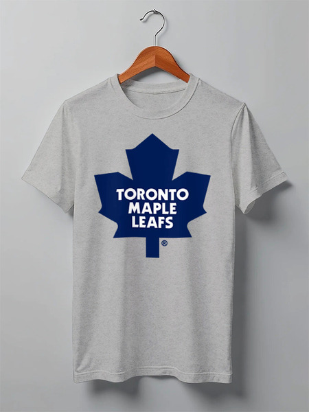 Заказать мужскую футболку в Москве. Футболка классическая Toronto Maple Leafs / NHL Canada от KinoArt - готовые дизайны и нанесение принтов.
