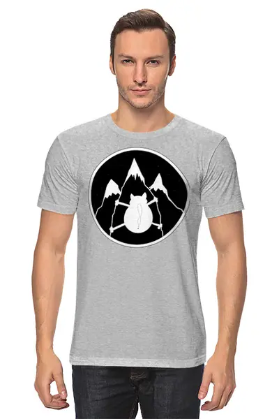 Заказать мужскую футболку в Москве. Футболка классическая Cats Here от oneredfoxstore@gmail.com - готовые дизайны и нанесение принтов.